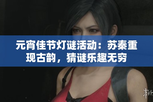 元宵佳节灯谜活动：苏秦重现古韵，猜谜乐趣无穷