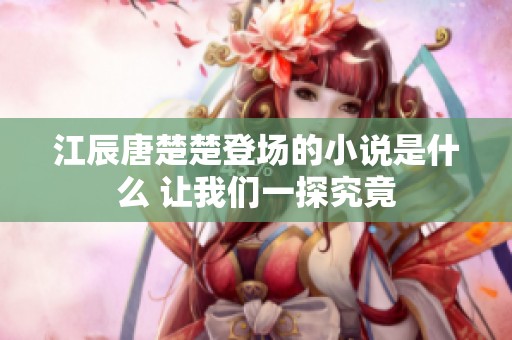 江辰唐楚楚登场的小说是什么 让我们一探究竟