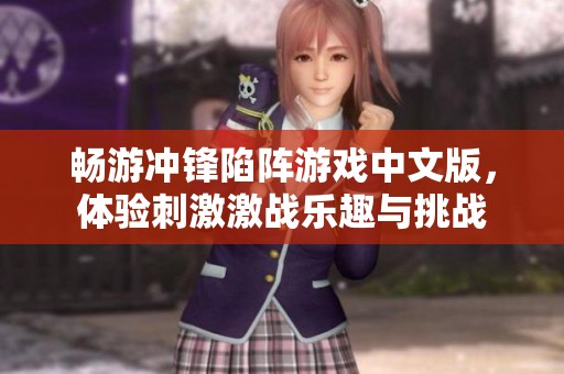 畅游冲锋陷阵游戏中文版，体验刺激激战乐趣与挑战