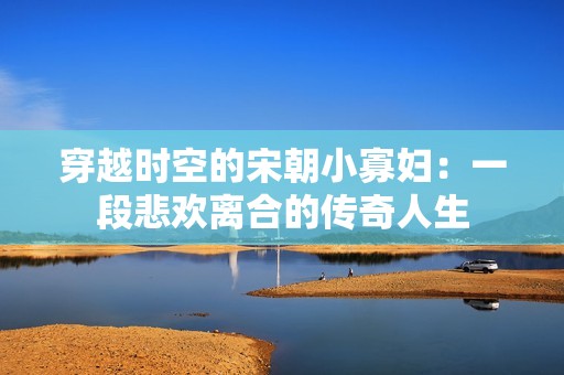 穿越时空的宋朝小寡妇：一段悲欢离合的传奇人生