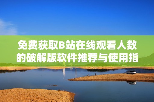 免费获取B站在线观看人数的破解版软件推荐与使用指南