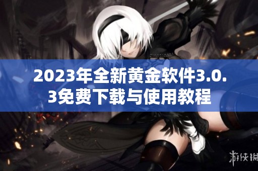 2023年全新黄金软件3.0.3免费下载与使用教程