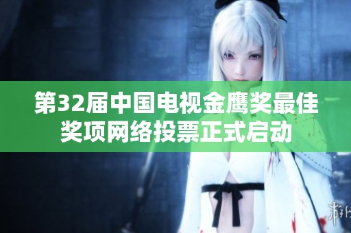 第32届中国电视金鹰奖最佳奖项网络投票正式启动