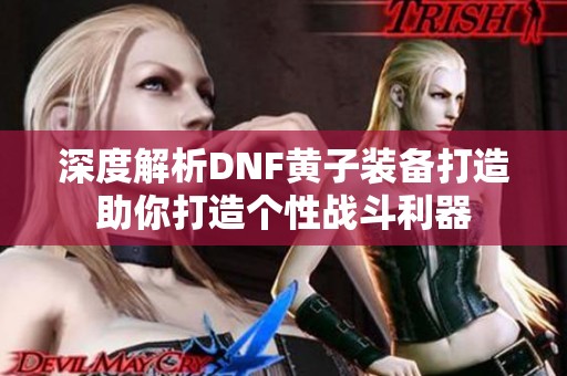 深度解析DNF黄子装备打造助你打造个性战斗利器