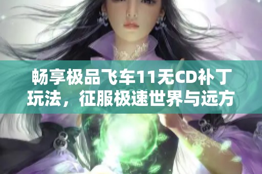 畅享极品飞车11无CD补丁玩法，征服极速世界与远方科技手游网合作推荐