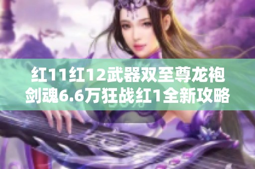 红11红12武器双至尊龙袍剑魂6.6万狂战红1全新攻略解析