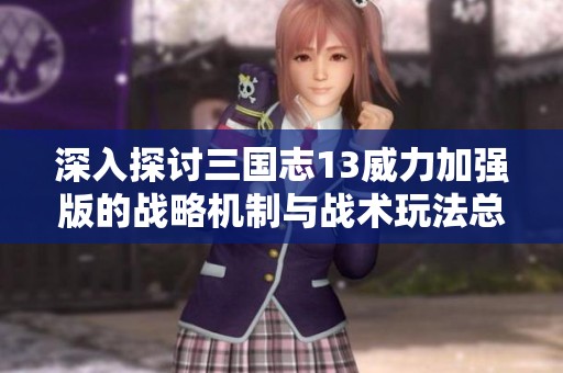 深入探讨三国志13威力加强版的战略机制与战术玩法总结