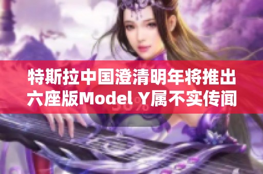 特斯拉中国澄清明年将推出六座版Model Y属不实传闻