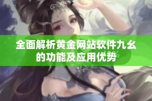 全面解析黄金网站软件九幺的功能及应用优势