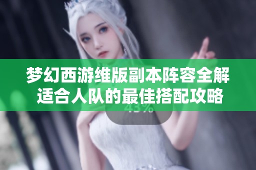 梦幻西游维版副本阵容全解 适合人队的最佳搭配攻略