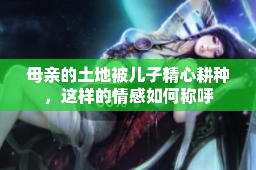 母亲的土地被儿子精心耕种，这样的情感如何称呼