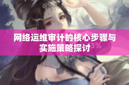 网络运维审计的核心步骤与实施策略探讨