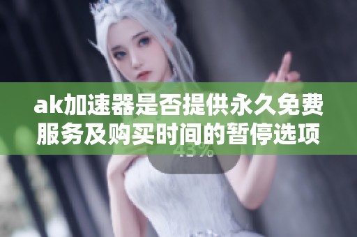 ak加速器是否提供永久免费服务及购买时间的暂停选项解析