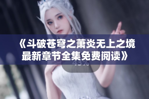 《斗破苍穹之萧炎无上之境最新章节全集免费阅读》
