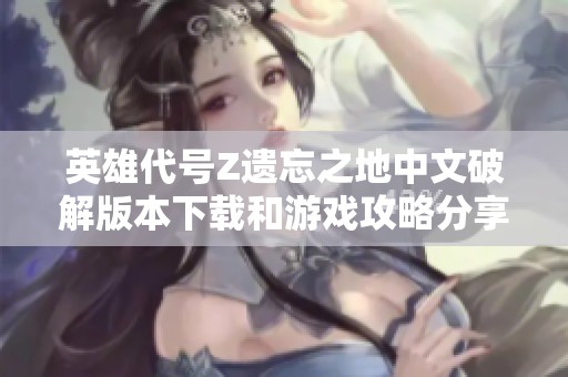 英雄代号Z遗忘之地中文破解版本下载和游戏攻略分享