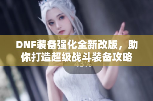 DNF装备强化全新改版，助你打造超级战斗装备攻略