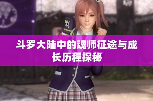 斗罗大陆中的魂师征途与成长历程探秘
