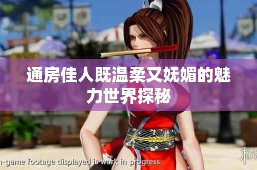 通房佳人既温柔又妩媚的魅力世界探秘