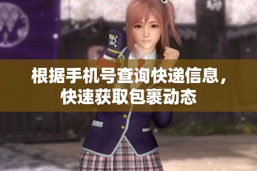 根据手机号查询快递信息，快速获取包裹动态