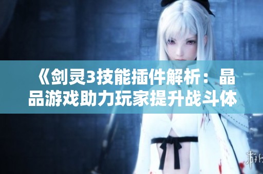 《剑灵3技能插件解析：晶品游戏助力玩家提升战斗体验》