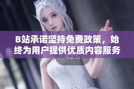 B站承诺坚持免费政策，始终为用户提供优质内容服务