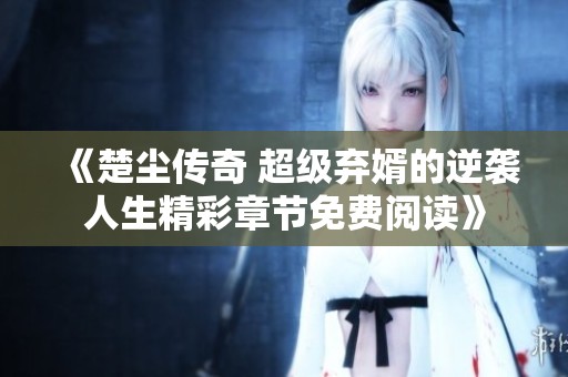 《楚尘传奇 超级弃婿的逆袭人生精彩章节免费阅读》