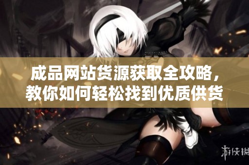 成品网站货源获取全攻略，教你如何轻松找到优质供货商