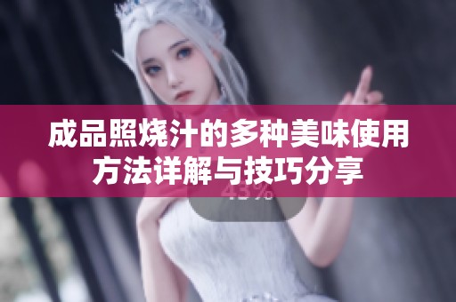 成品照烧汁的多种美味使用方法详解与技巧分享