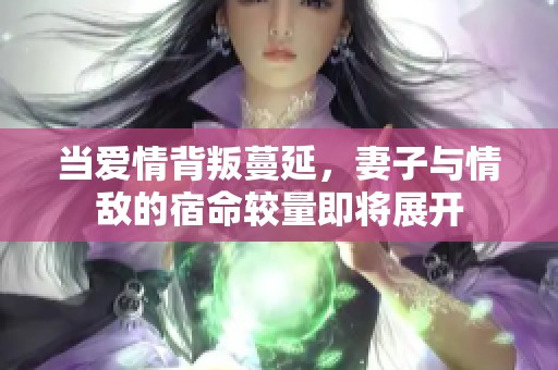 当爱情背叛蔓延，妻子与情敌的宿命较量即将展开