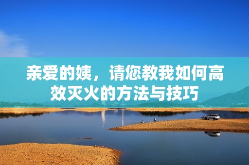 亲爱的姨，请您教我如何高效灭火的方法与技巧