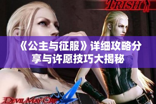 《公主与征服》详细攻略分享与许愿技巧大揭秘