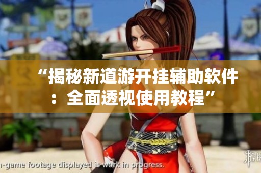“揭秘新道游开挂辅助软件：全面透视使用教程”