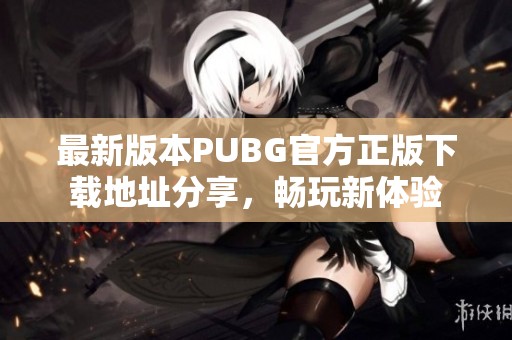最新版本PUBG官方正版下载地址分享，畅玩新体验