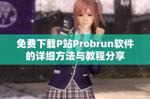免费下载P站Probrun软件的详细方法与教程分享