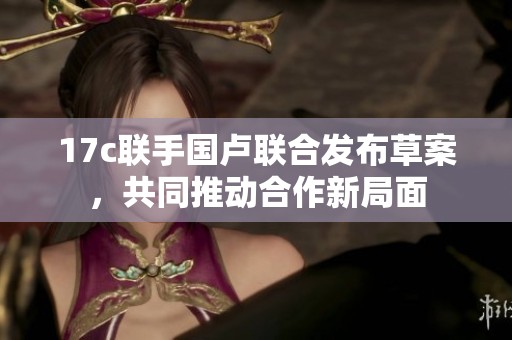 17c联手国卢联合发布草案，共同推动合作新局面