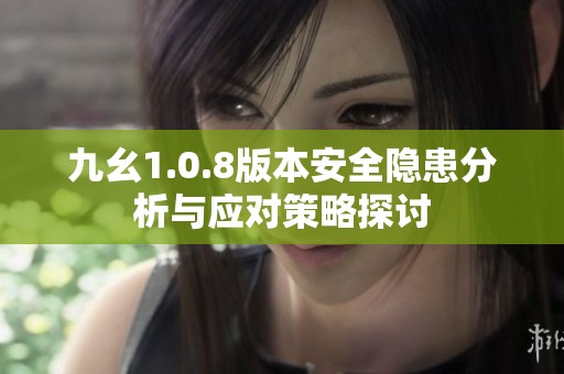 九幺1.0.8版本安全隐患分析与应对策略探讨