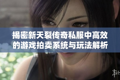 揭密新天裂传奇私服中高效的游戏拍卖系统与玩法解析