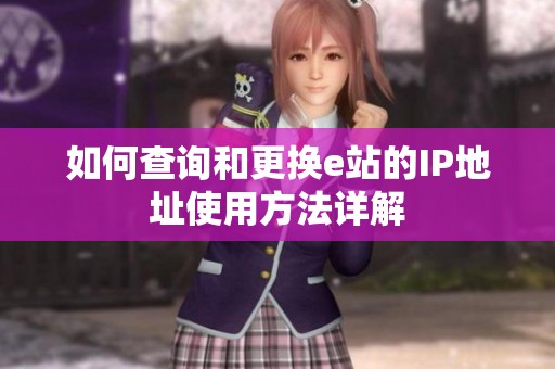 如何查询和更换e站的IP地址使用方法详解