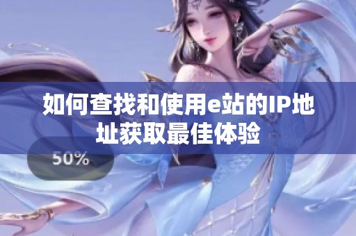 如何查找和使用e站的IP地址获取最佳体验