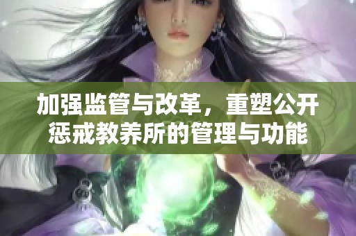 加强监管与改革，重塑公开惩戒教养所的管理与功能