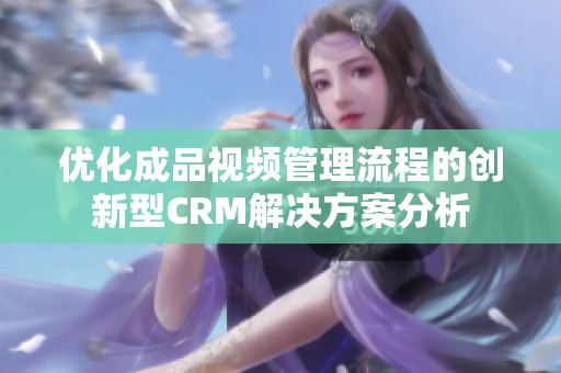优化成品视频管理流程的创新型CRM解决方案分析