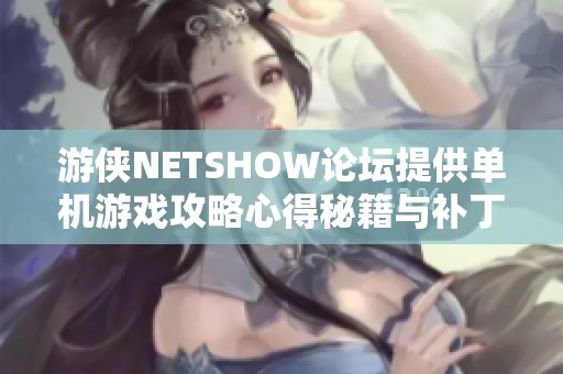游侠NETSHOW论坛提供单机游戏攻略心得秘籍与补丁资源分享