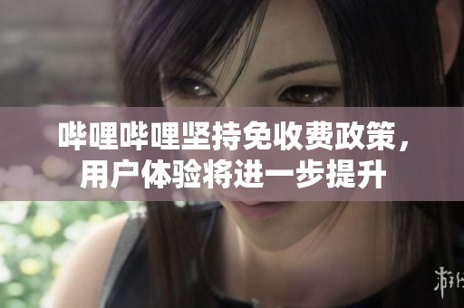 哔哩哔哩坚持免收费政策，用户体验将进一步提升