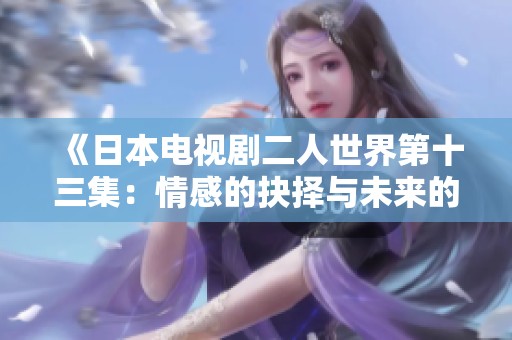 《日本电视剧二人世界第十三集：情感的抉择与未来的曙光》