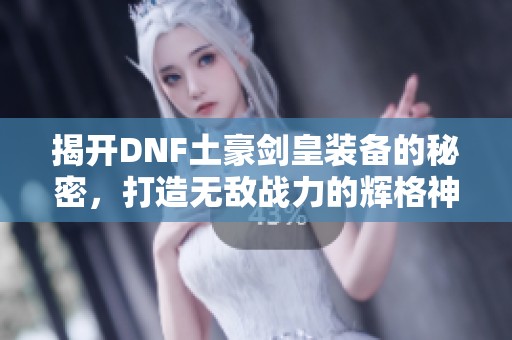 揭开DNF土豪剑皇装备的秘密，打造无敌战力的辉格神器解析