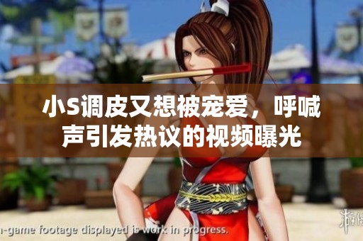 小S调皮又想被宠爱，呼喊声引发热议的视频曝光