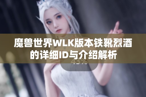 魔兽世界WLK版本铁靴烈酒的详细ID与介绍解析