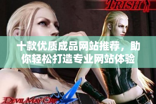十款优质成品网站推荐，助你轻松打造专业网站体验
