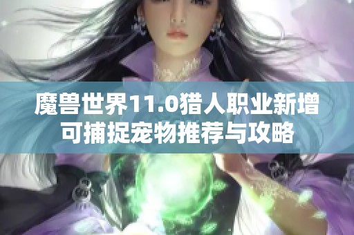 魔兽世界11.0猎人职业新增可捕捉宠物推荐与攻略