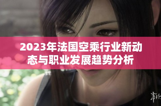 2023年法国空乘行业新动态与职业发展趋势分析
